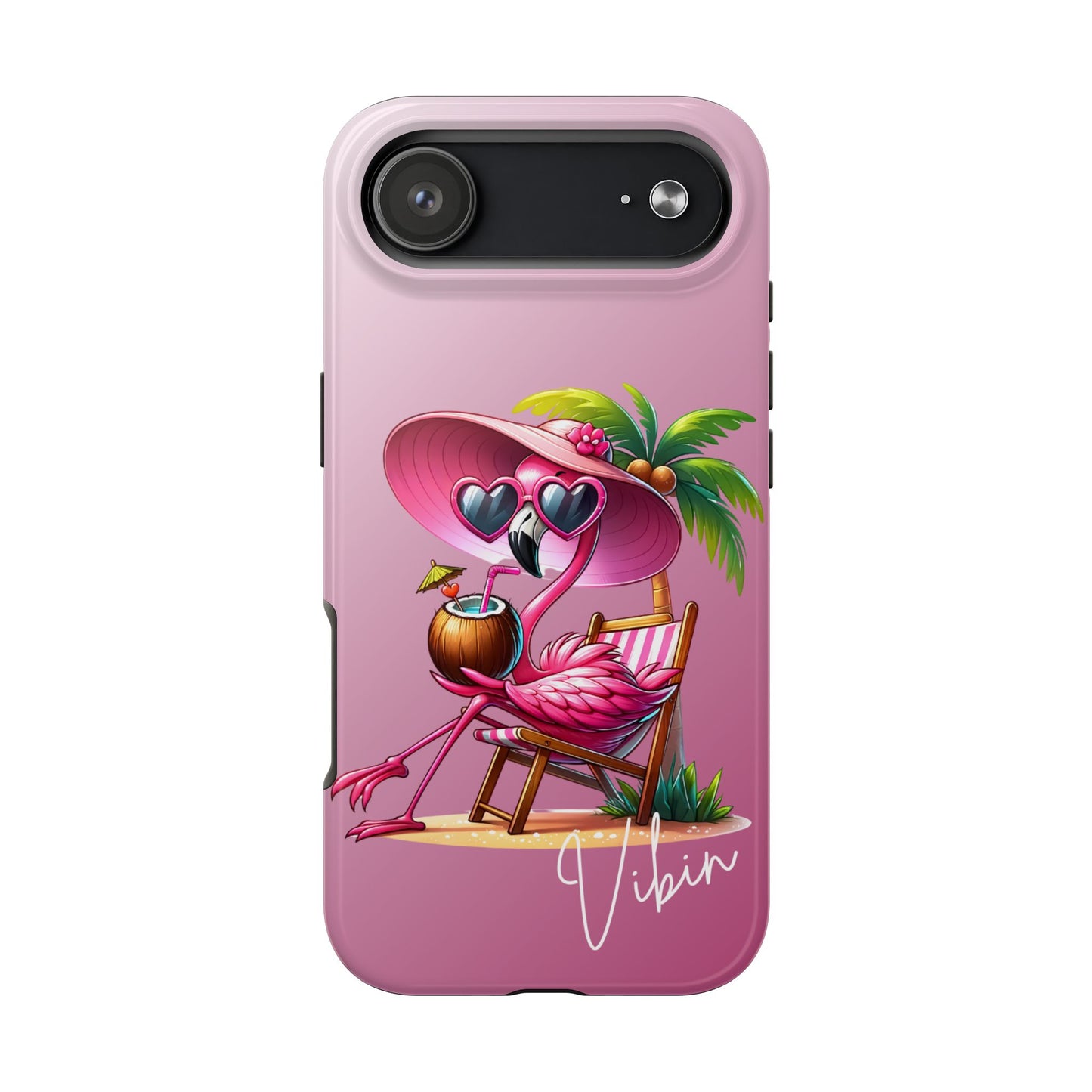 Pink Flamingo Summer Aesthetic iPhone Case | Sole Artist Studio