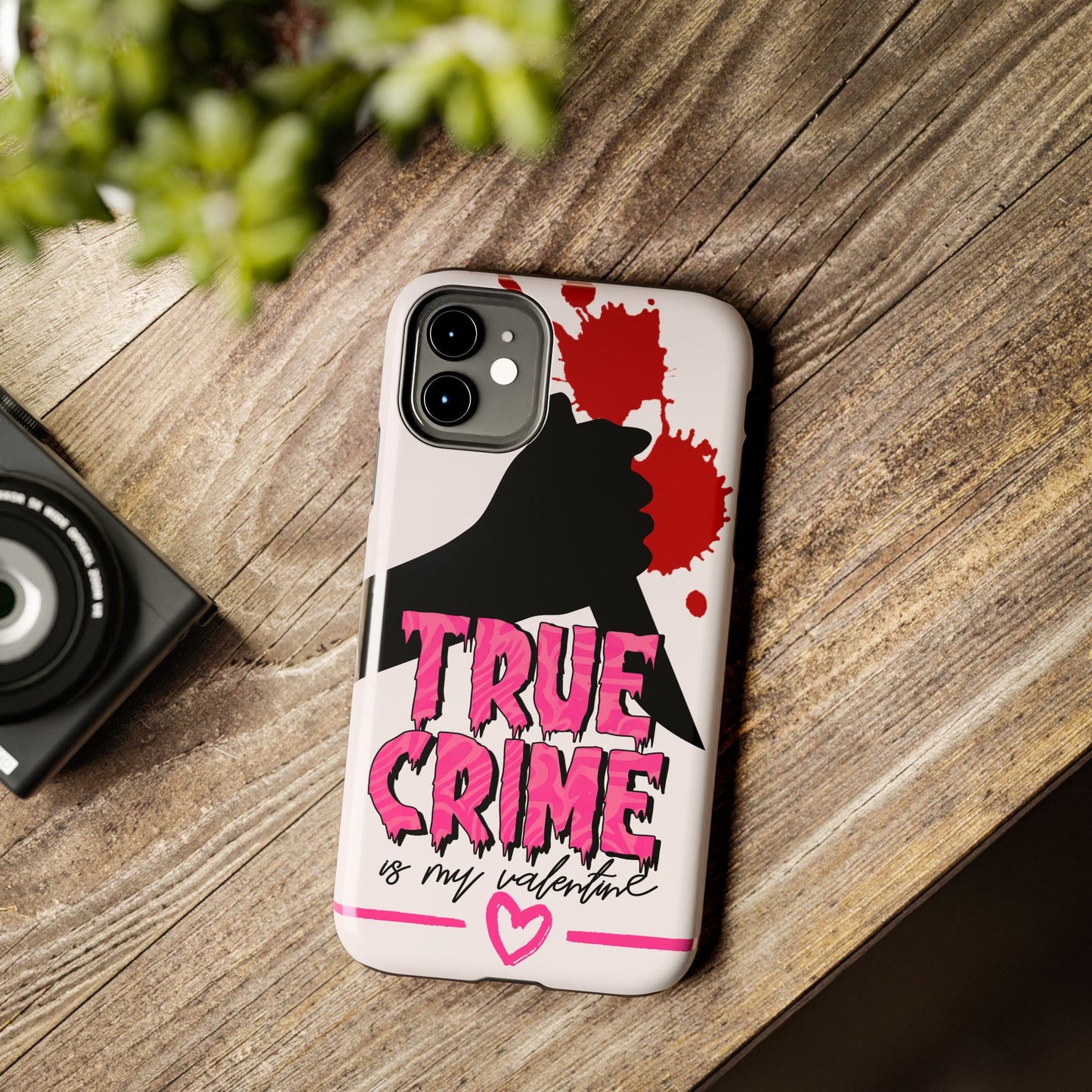 True Crime Is My Valentine iPhone Case | Sole Artist Studio