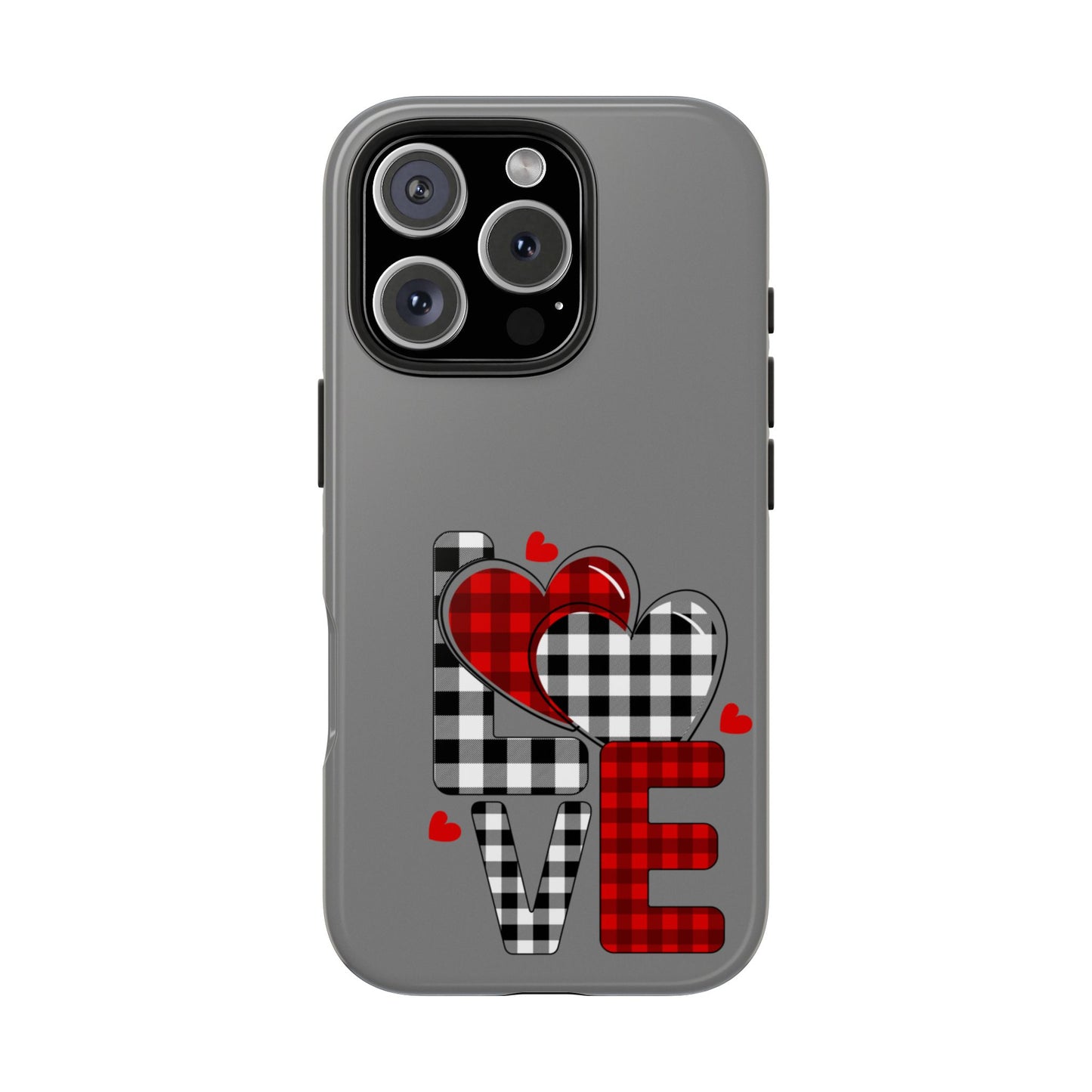 Grey LOVE Valentine iPhone Case | Sole Artist Studio