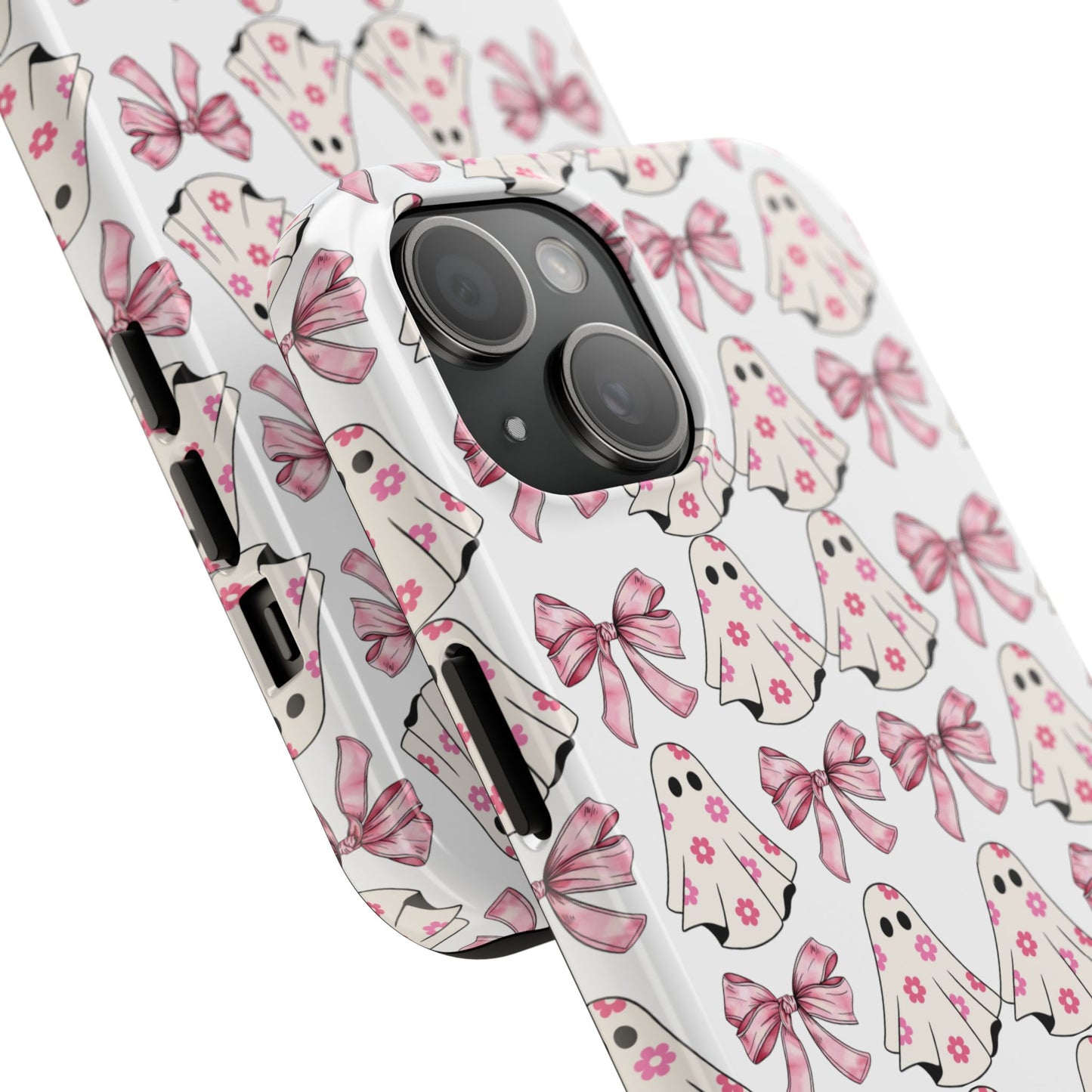 Ghostly Pink  Halloween themed iPhone case Models 11-15