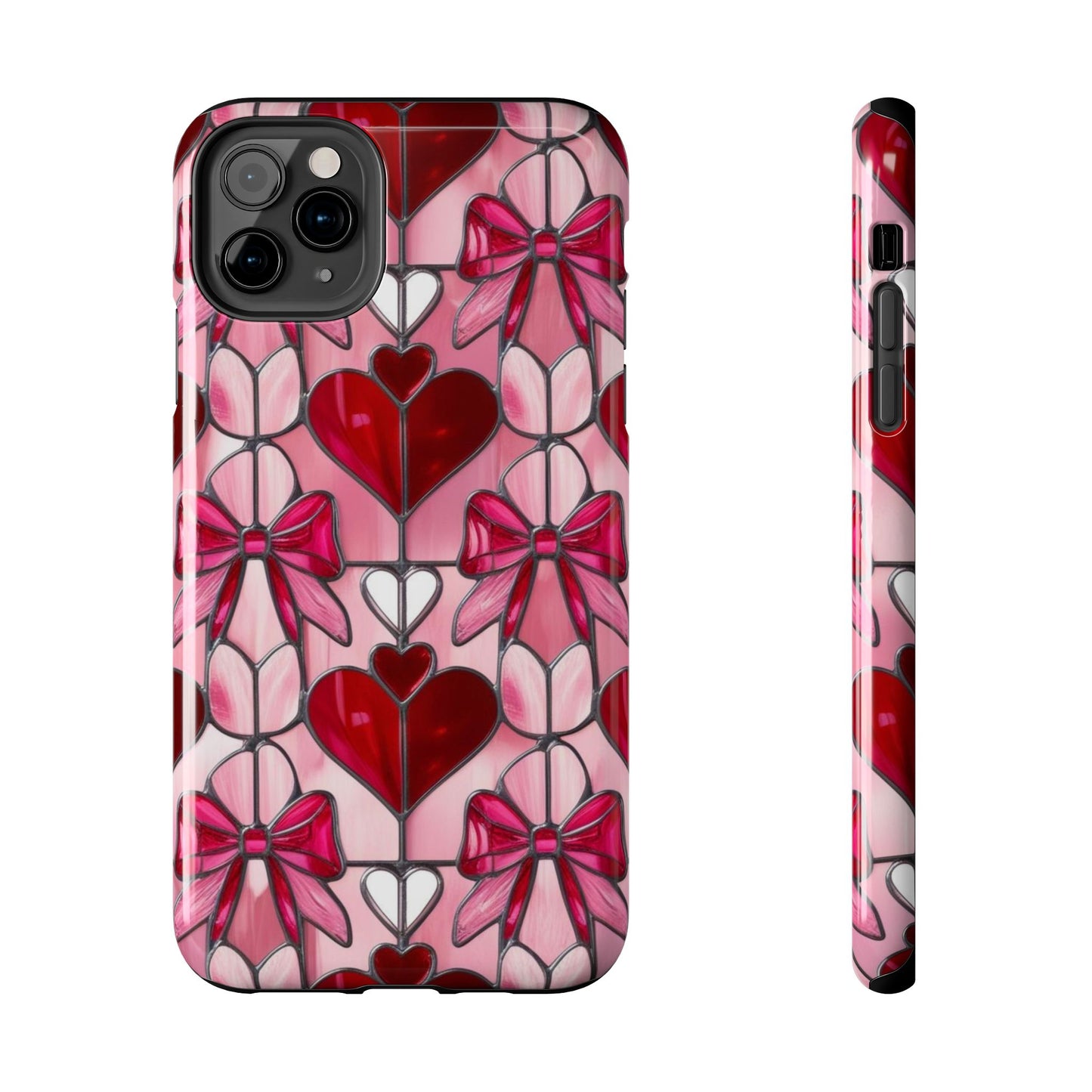 Valentines stained glass Phone Case