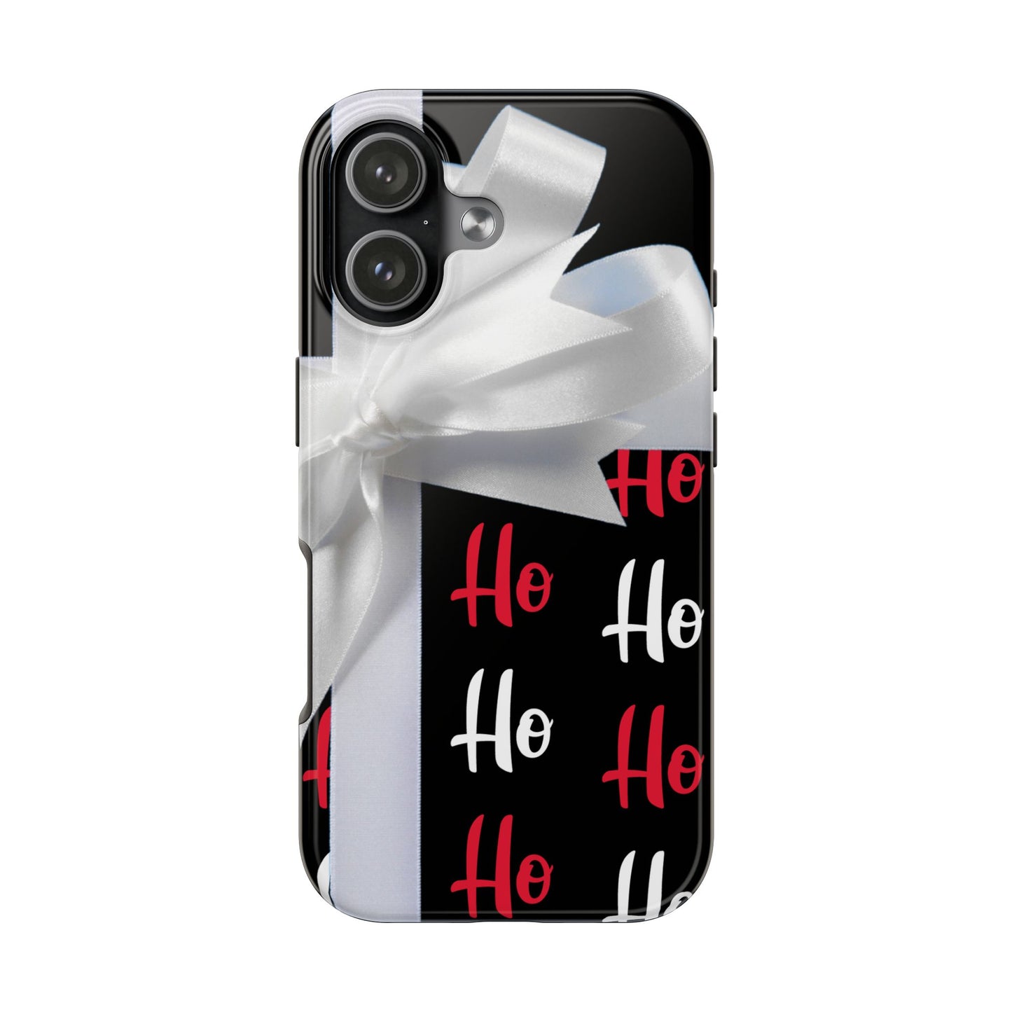 Ho Ho Ho Ribbon Bow Christmas iPhone Case | Sole Artist Studio
