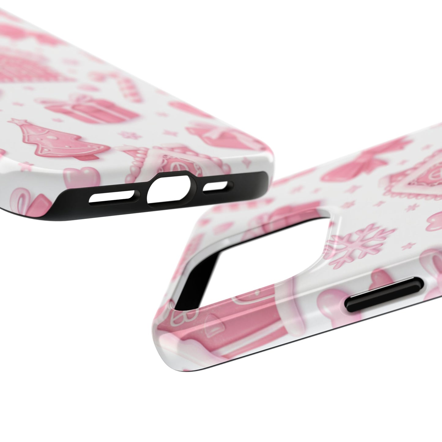 Pink Gingerbread Christmas iPhone Case | Sole Artist Studio