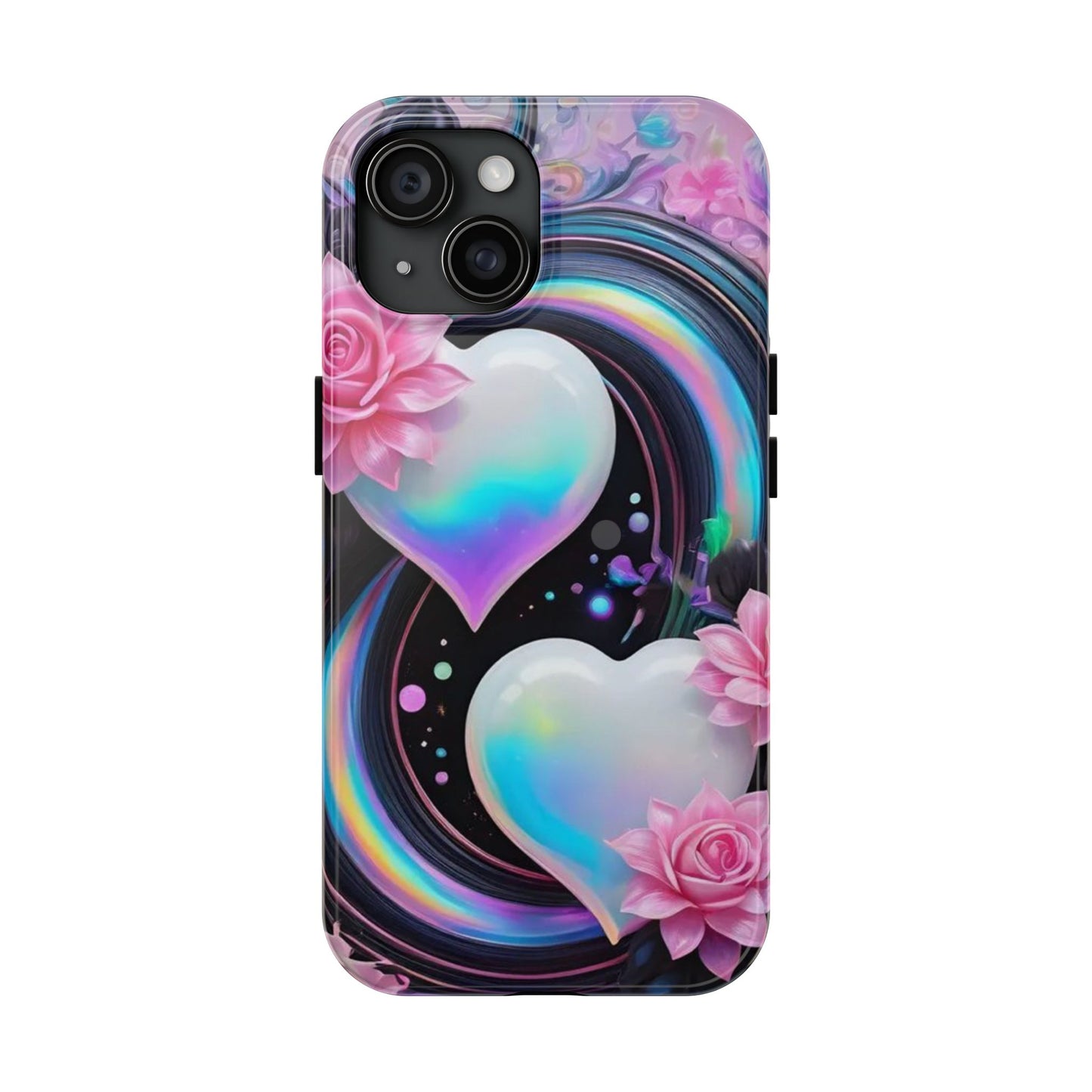 Floral Hearts & Rainbows iPhone Case | Sole Artist Studio
