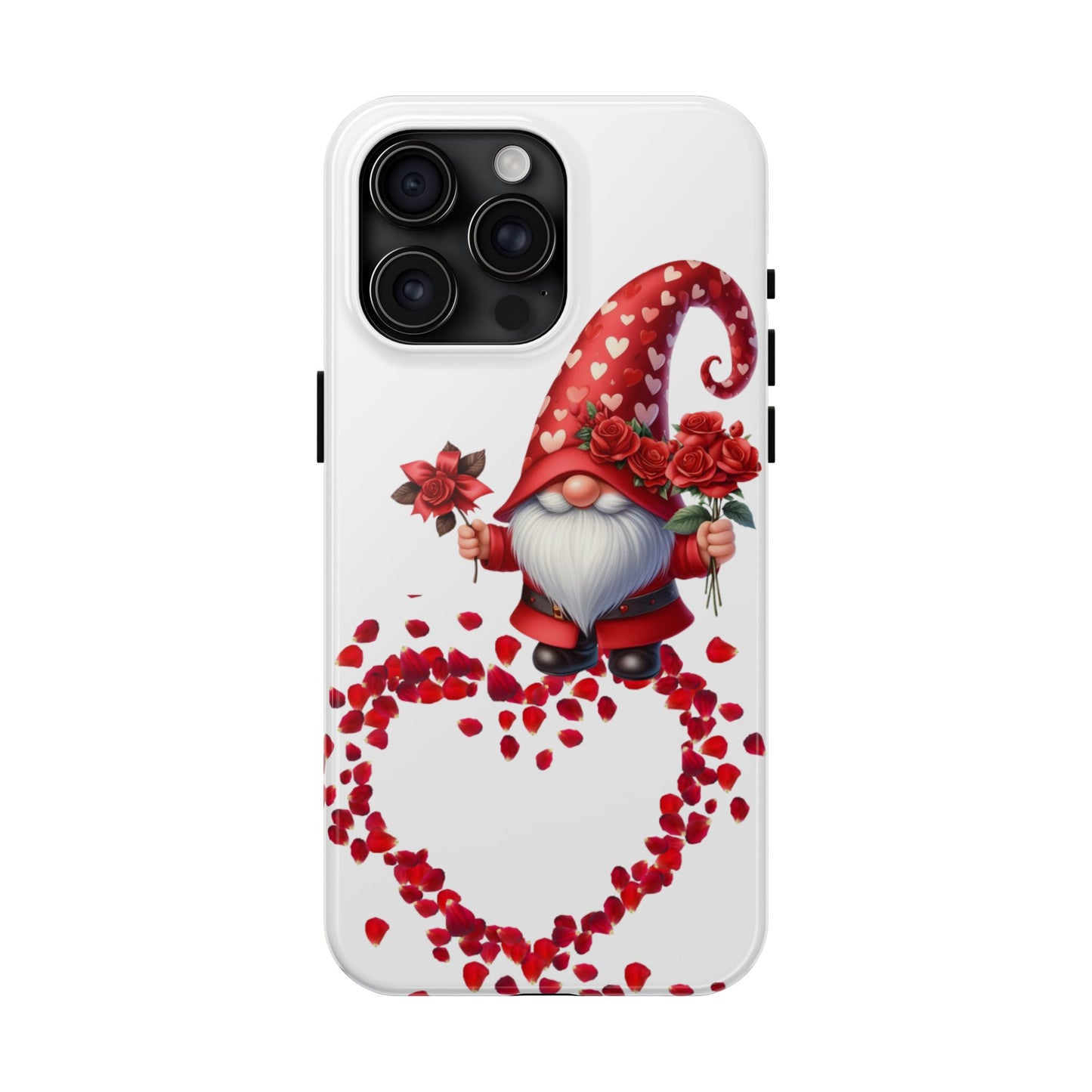 Gnome With Roses Valentine iPhone Case | Sole Artist Studio