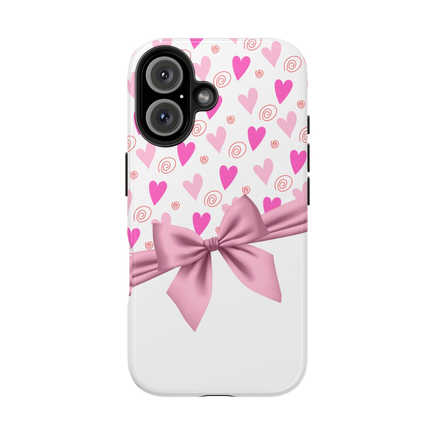 Hearts & Bow Valentines day iPhone case- Romantic & stylish design