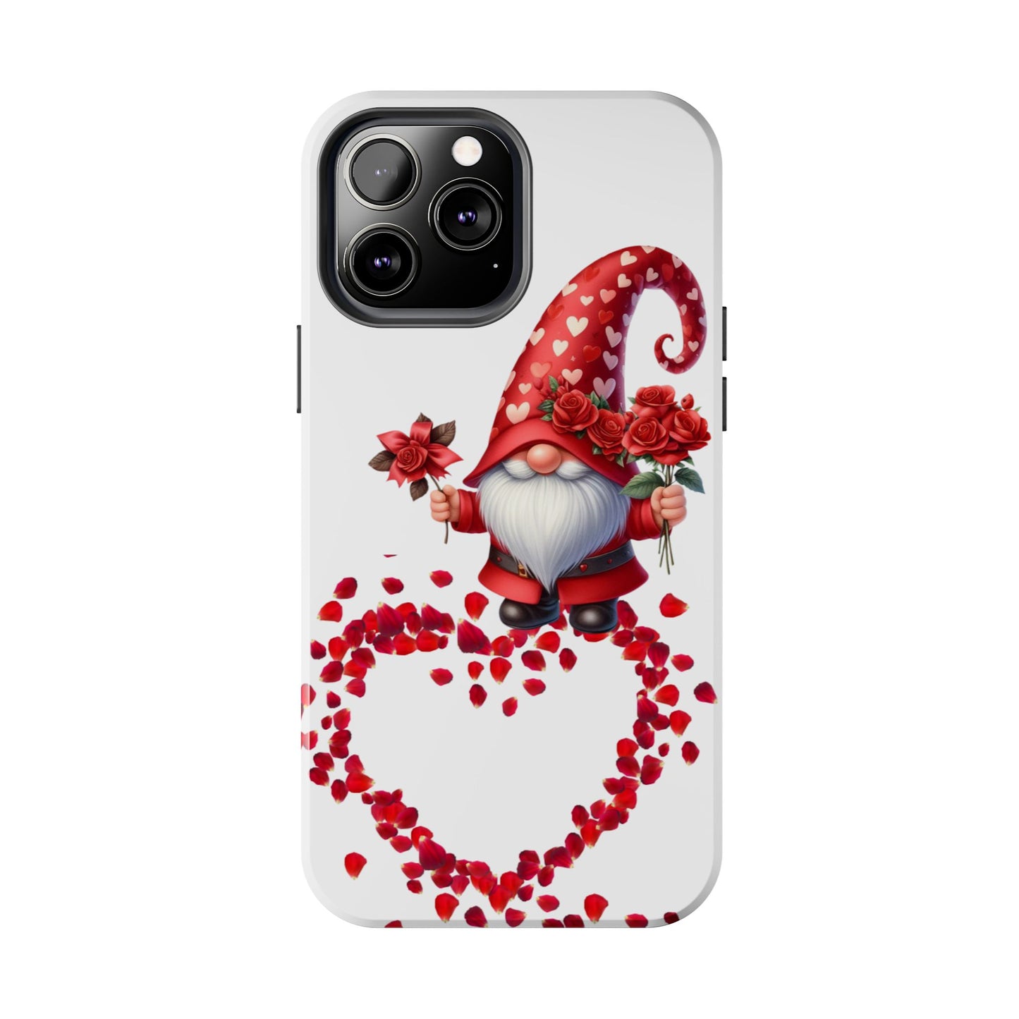 Gnome With Roses Valentine iPhone Case | Sole Artist Studio