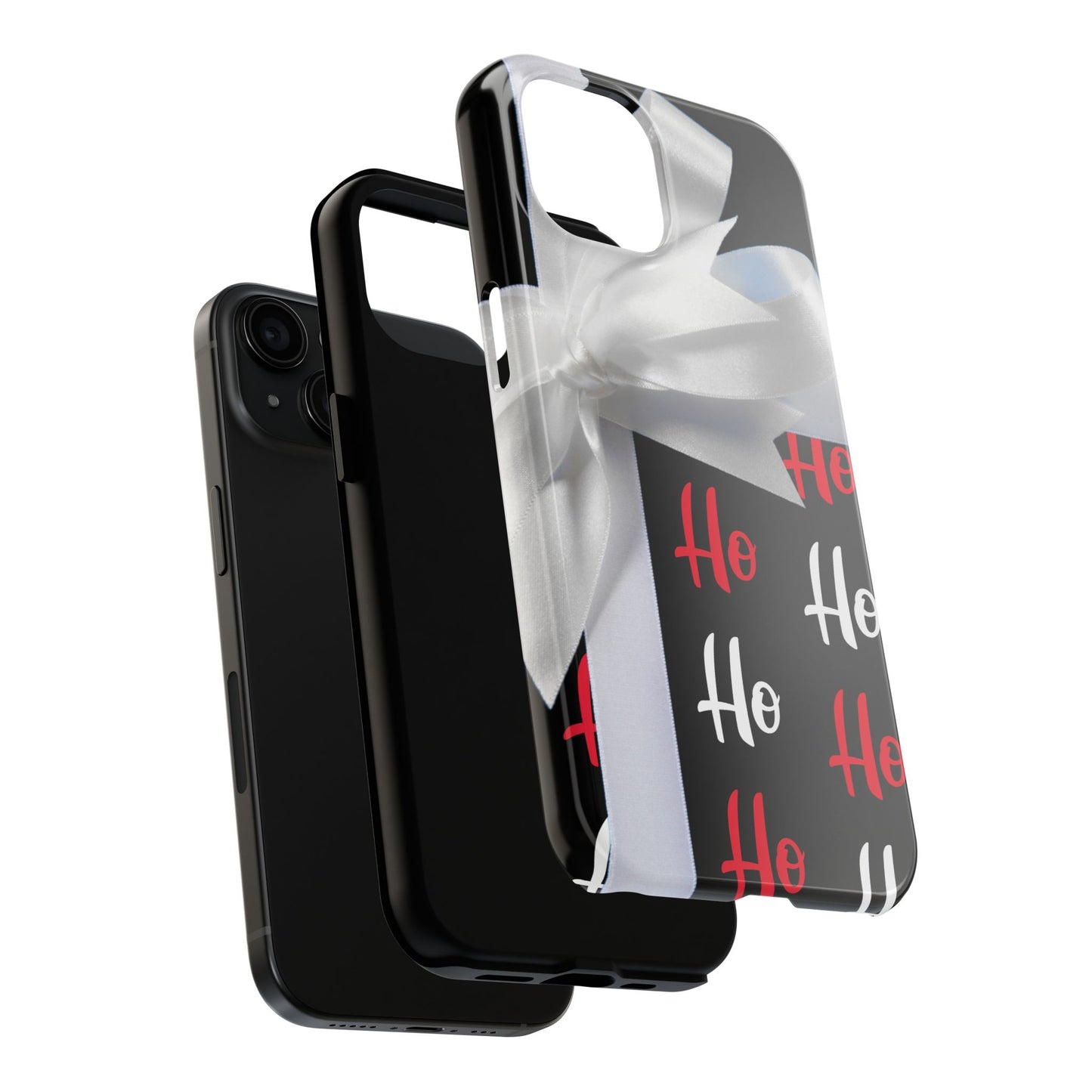 Ho Ho Ho Ribbon Bow Christmas iPhone Case | Sole Artist Studio