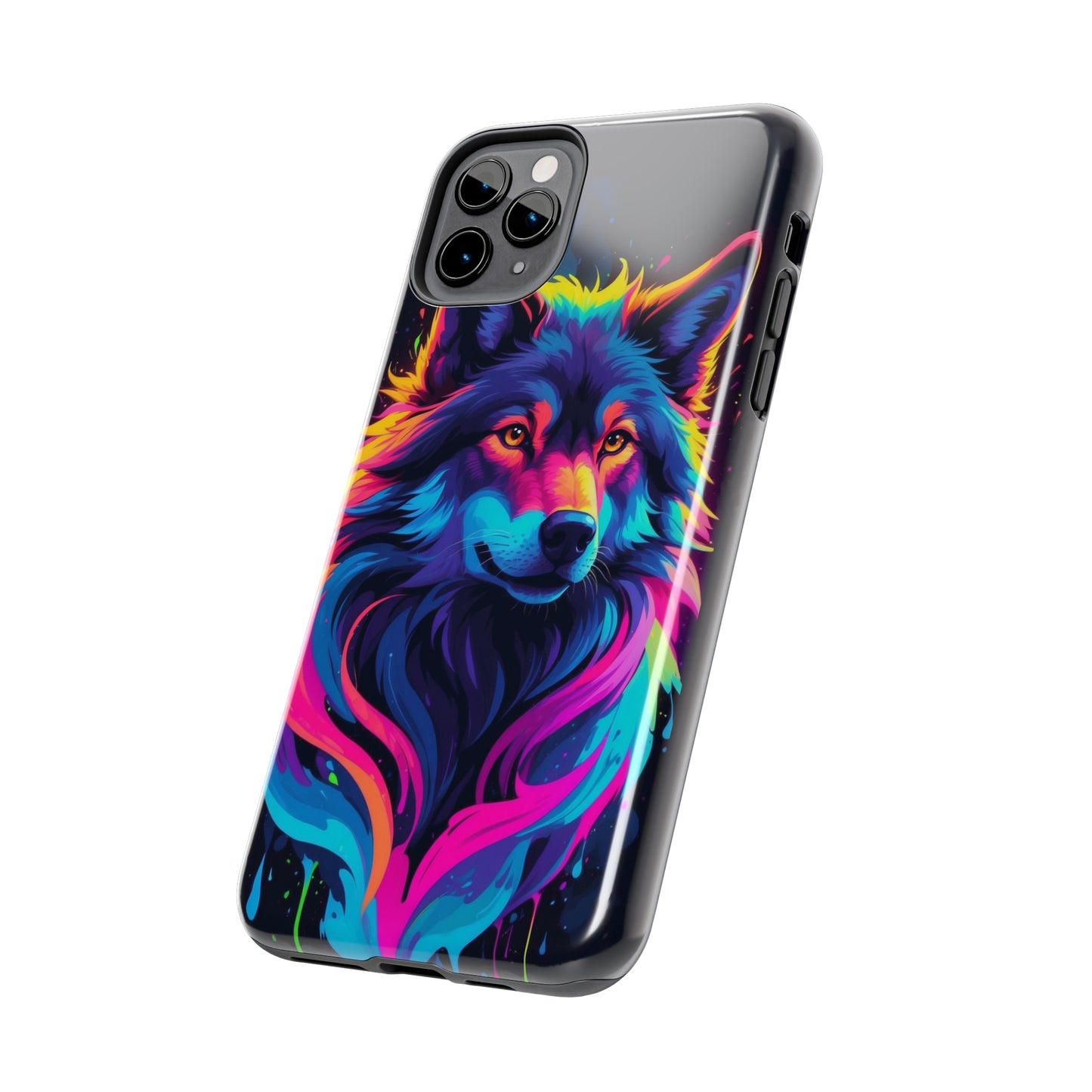 Neon Wolf/ Tough iPhone Case/ iPhone accessories/ Nature