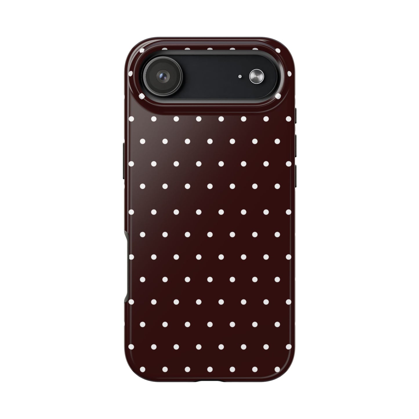Burgundy Polka Dot iPhone Case | Sole Artist Studio