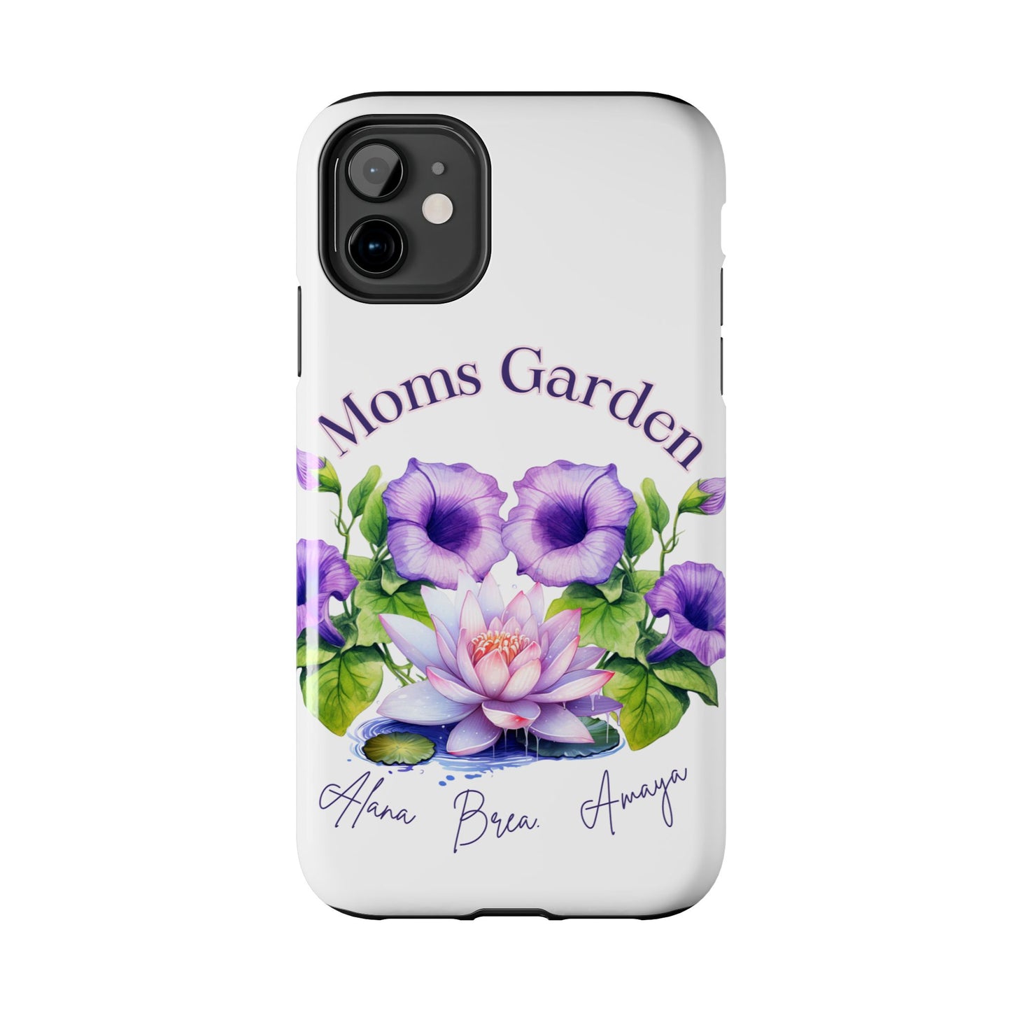 Custom "Moms Garden" phone case personalized Mother's Day gift