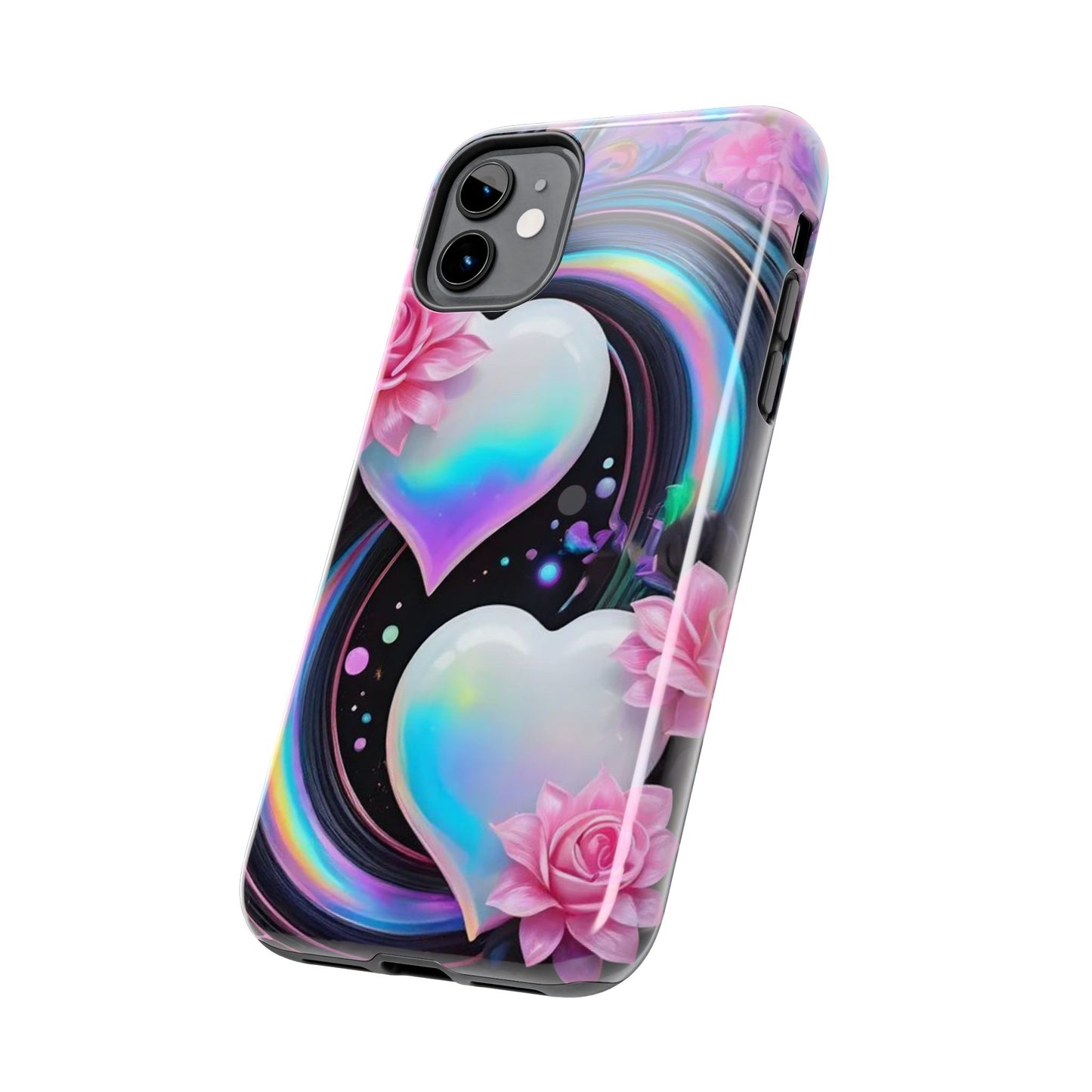 Floral Hearts & Rainbows iPhone Case | Sole Artist Studio