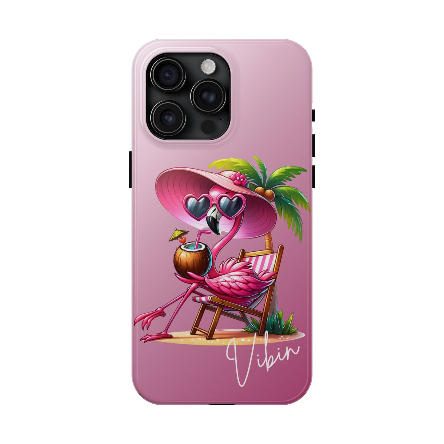 Pink Flamingo Summer Aesthetic iPhone Case | Sole Artist Studio
