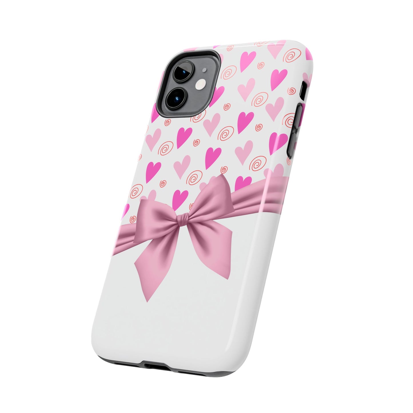 Hearts & Bow Valentines day iPhone case- Romantic & stylish design