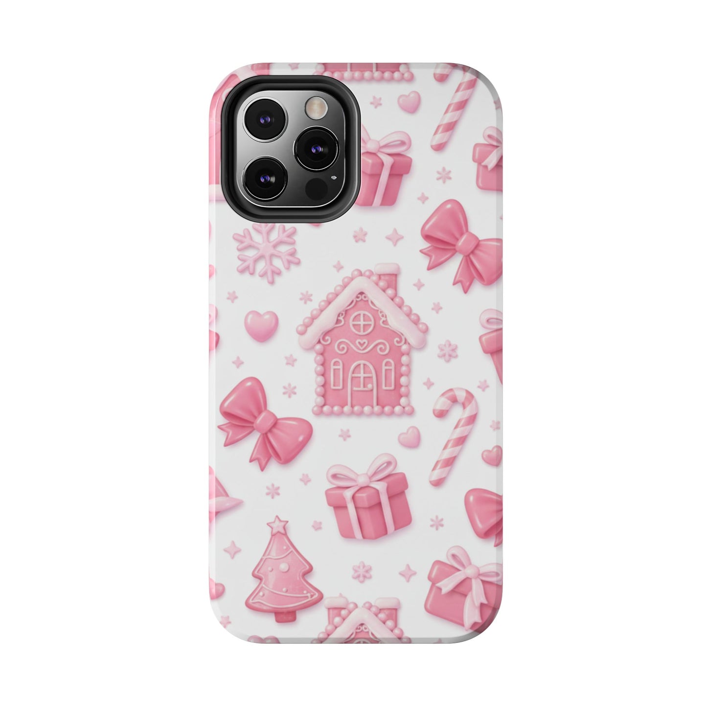 Pink Gingerbread Christmas iPhone Case | Sole Artist Studio