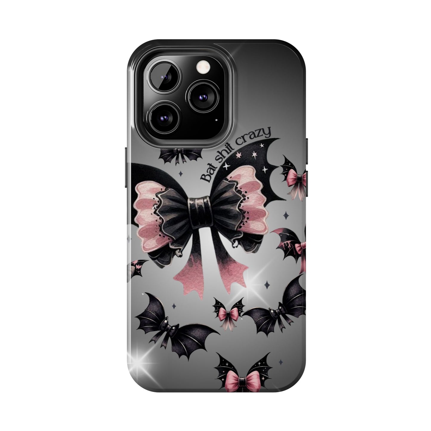 Bat Shit Crazy- Halloween themed Phone case- iPhone compatible Models 11-16