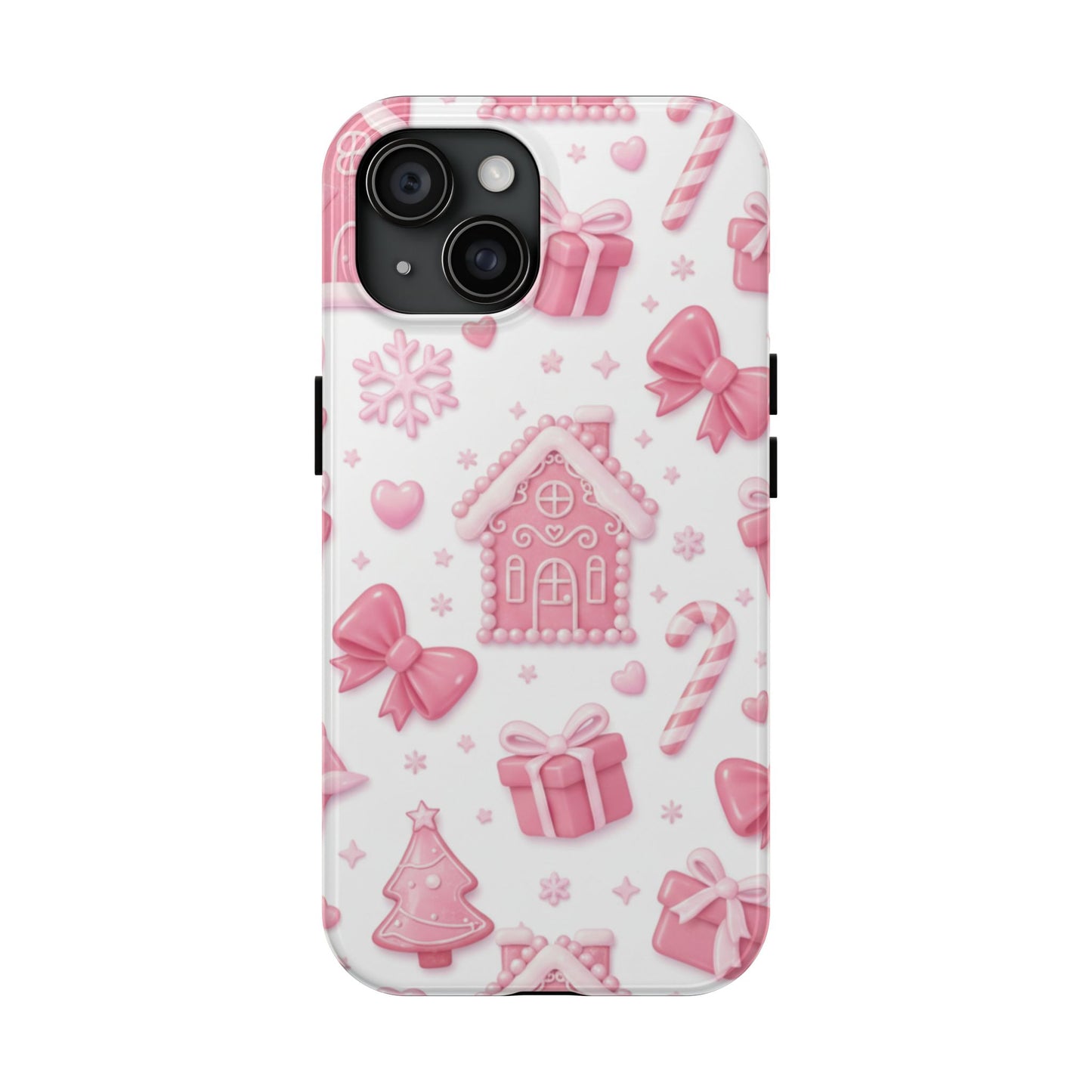 Pink Gingerbread Christmas iPhone Case | Sole Artist Studio