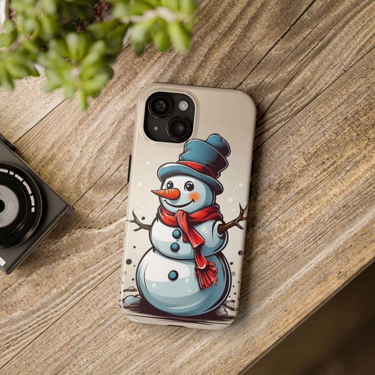 Vintage Snowman Christmas iPhone Case | Sole Artist Studio