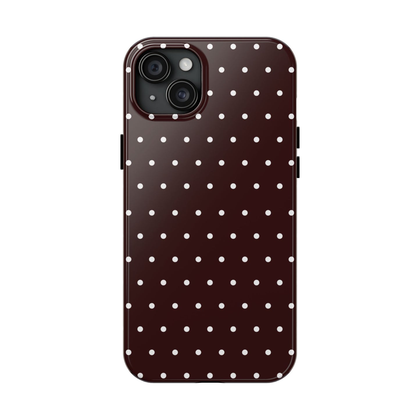Burgundy Polka Dot iPhone Case | Sole Artist Studio