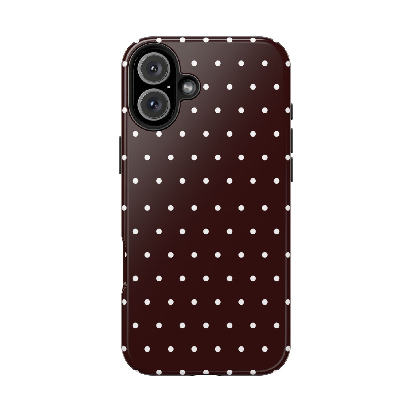 Burgundy Polka Dot iPhone Case | Sole Artist Studio