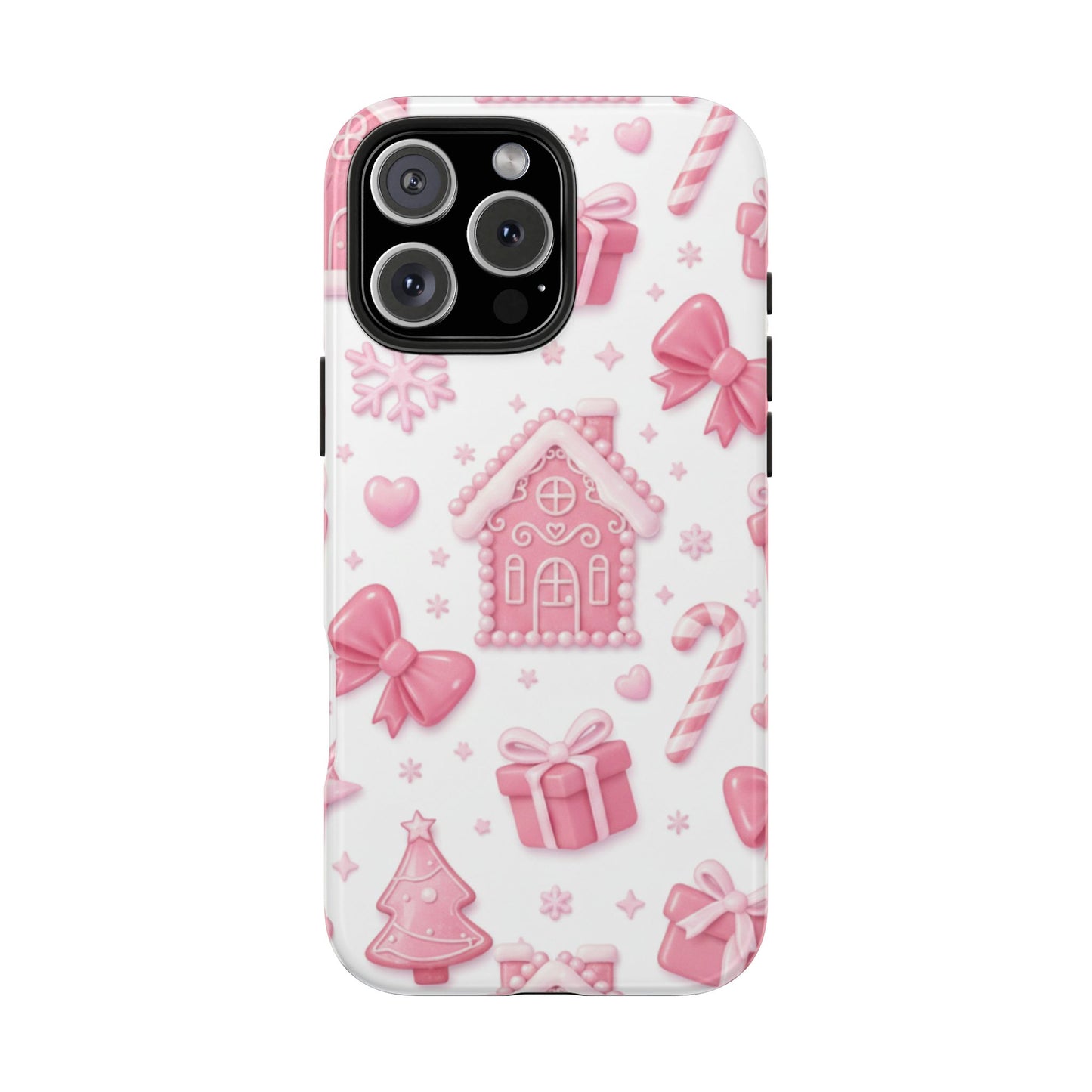Pink Gingerbread Christmas iPhone Case | Sole Artist Studio