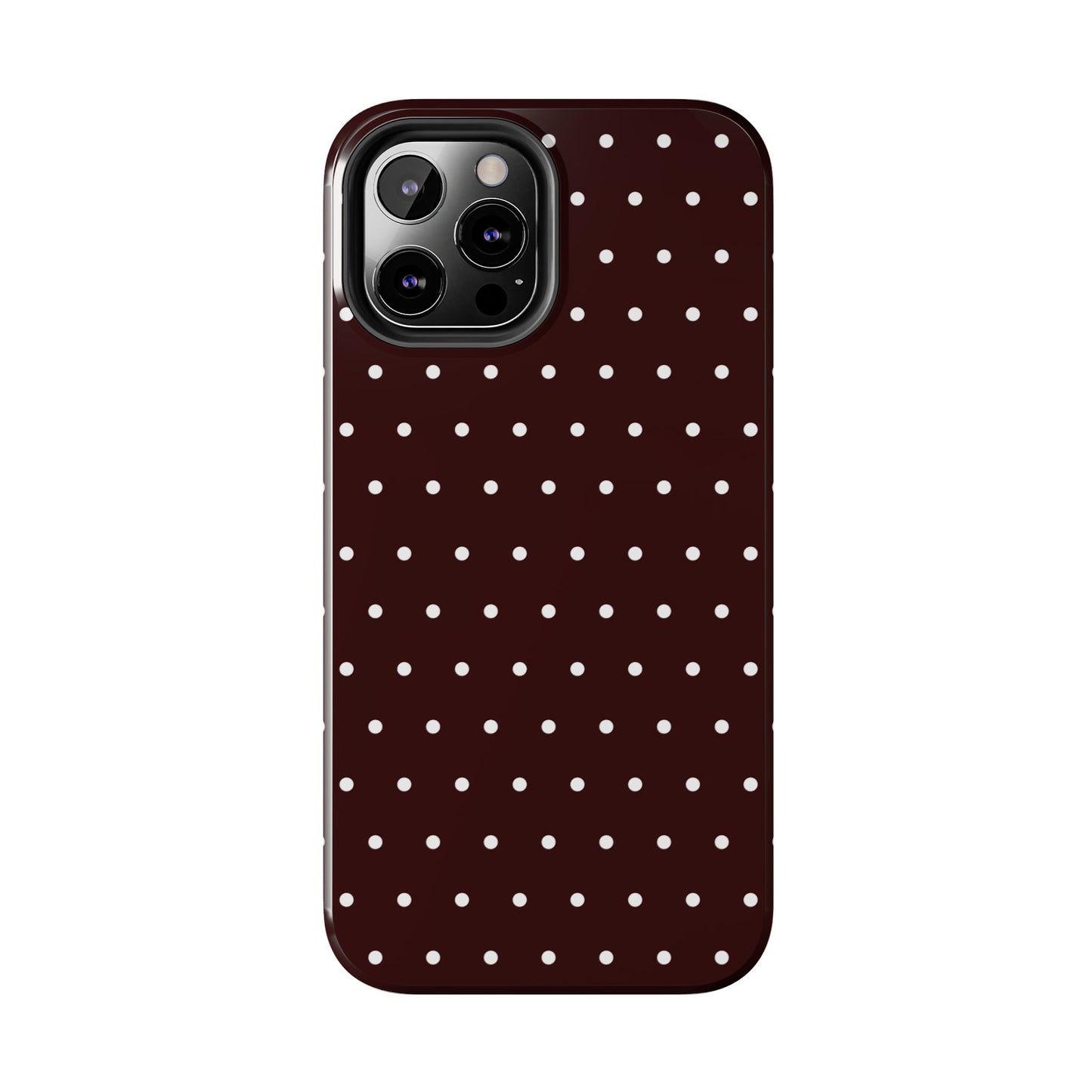 Burgundy Polka Dot iPhone Case | Sole Artist Studio