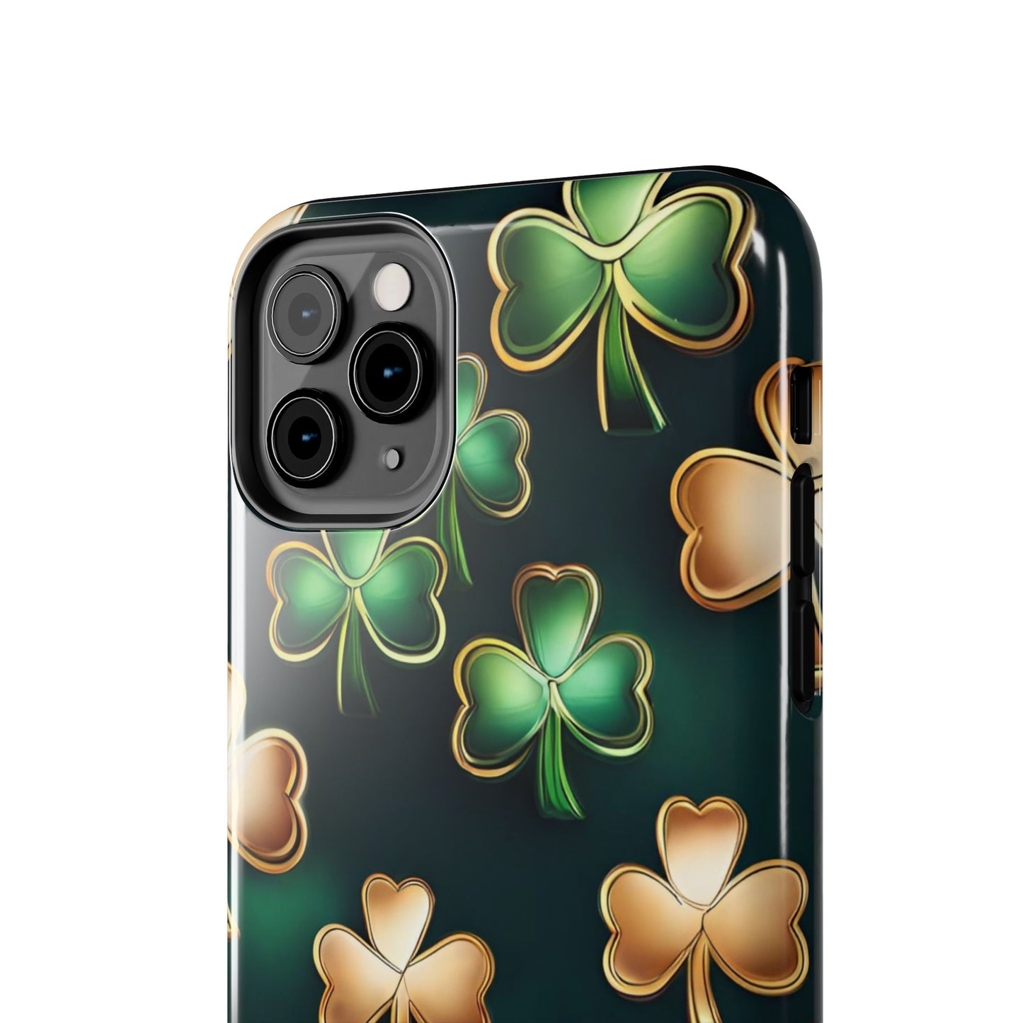 Green & Gold Shamrocks iPhone Case | Sole Artist Studio