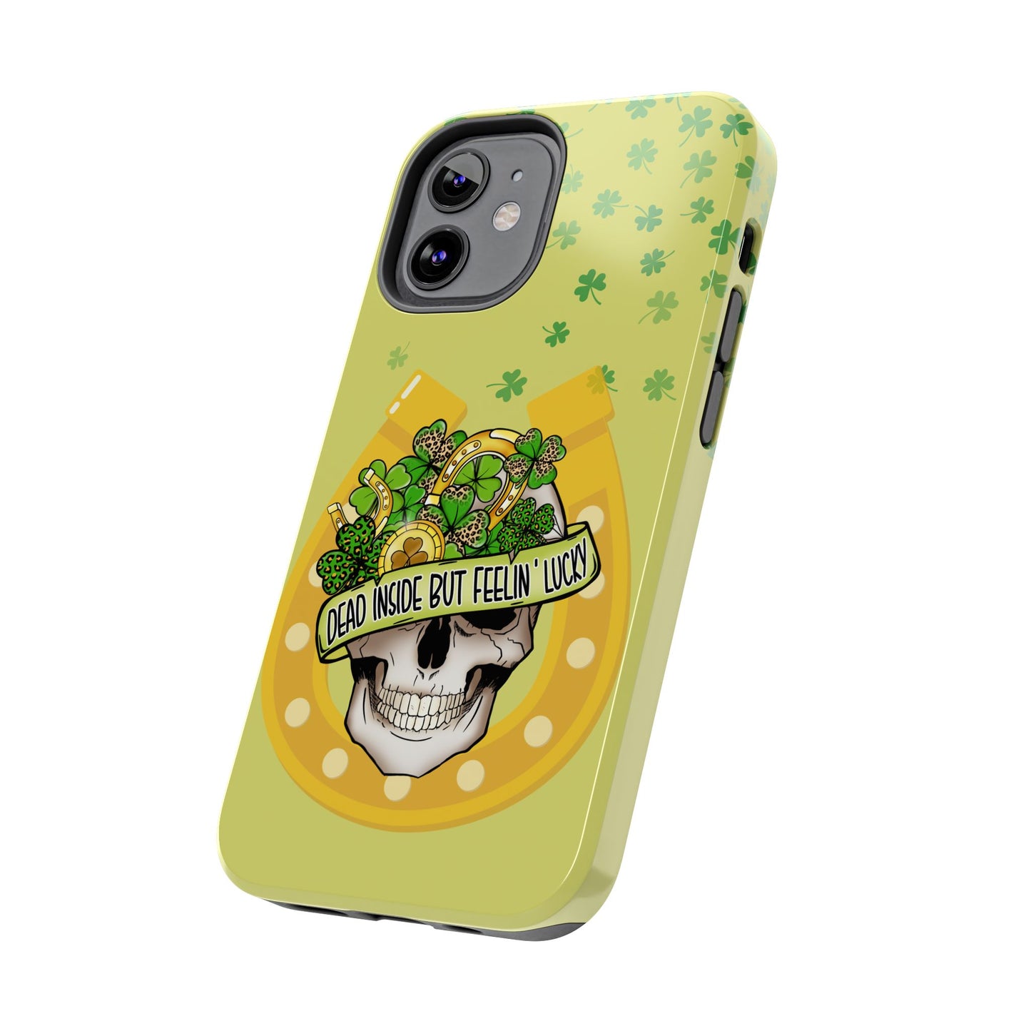Dead Inside but Feeling Lucky St. Patrick’s Day iPhone Case | Sole Artist Studio