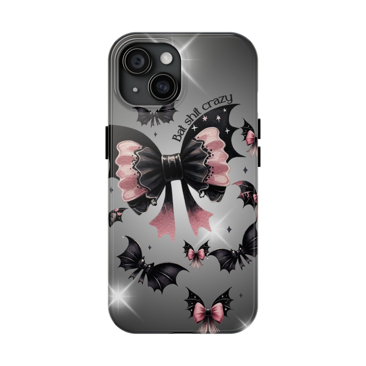 Bat Shit Crazy- Halloween themed Phone case- iPhone compatible Models 11-16