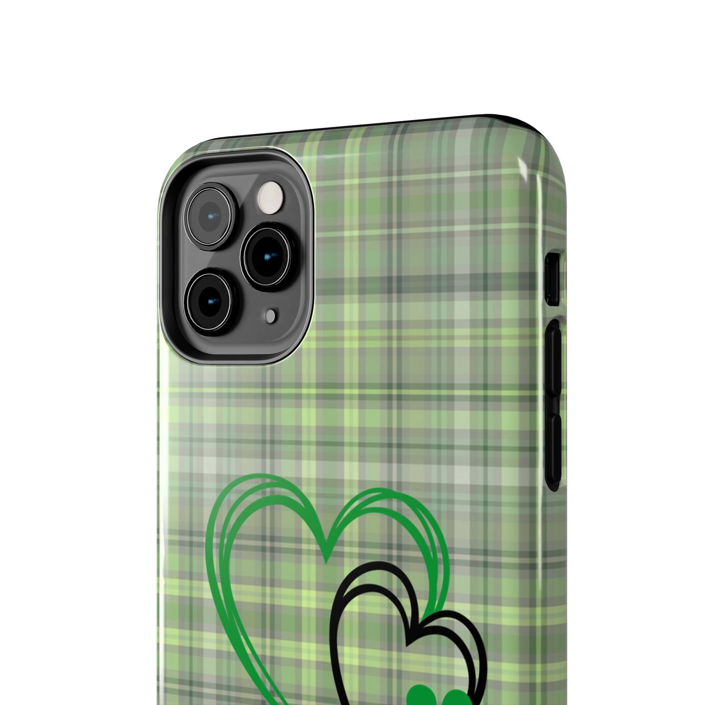 Plaid Hearts & Shamrock St. Patrick’s Day iPhone Case | Sole Artist Studio