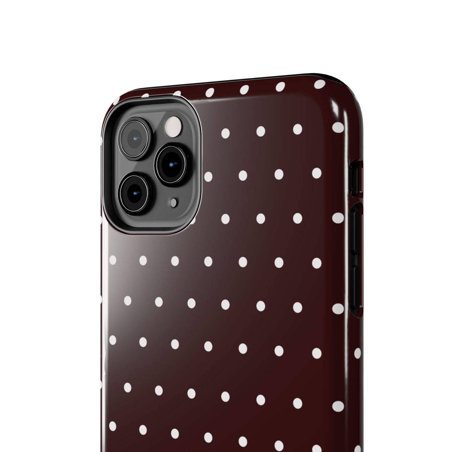 Burgundy Polka Dot iPhone Case | Sole Artist Studio