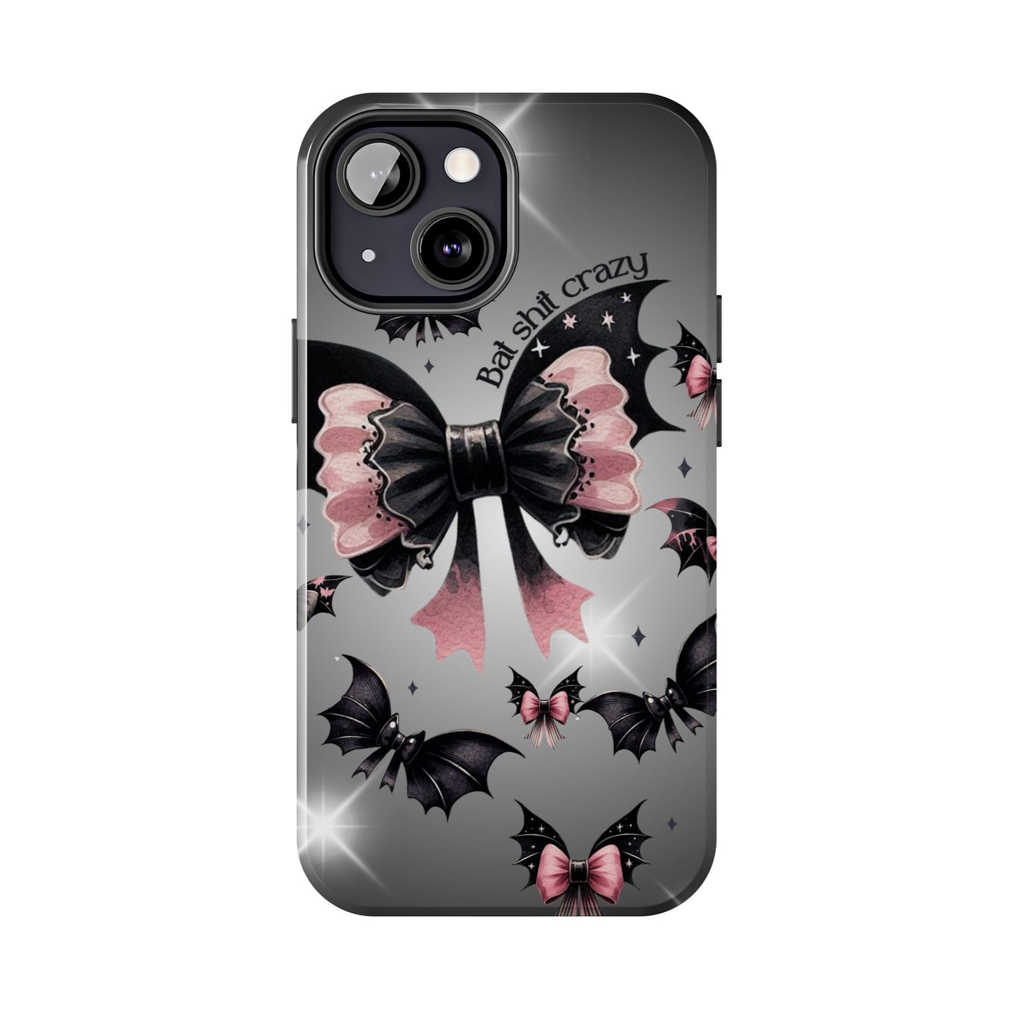 Bat Shit Crazy- Halloween themed Phone case- iPhone compatible Models 11-16