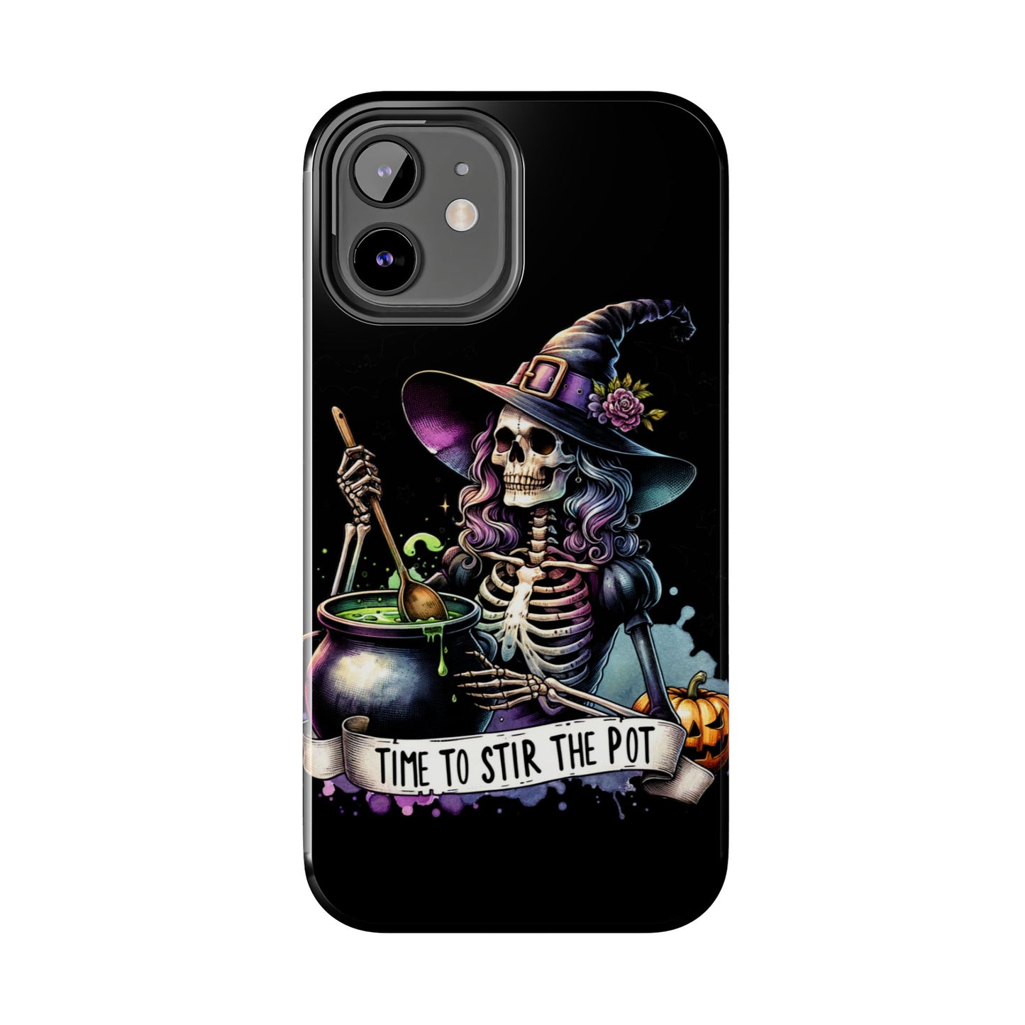 Time to stir the pot, Halloween themed Phone case- iPhone compatible Models 11-16