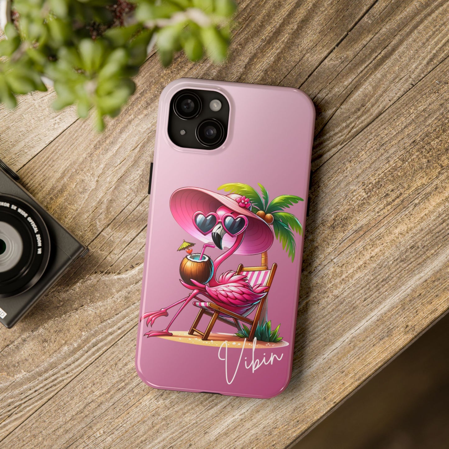 Pink Flamingo Summer Aesthetic iPhone Case | Sole Artist Studio