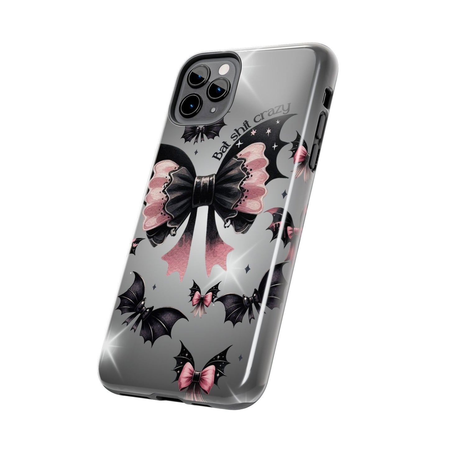 Bat Shit Crazy- Halloween themed Phone case- iPhone compatible Models 11-16