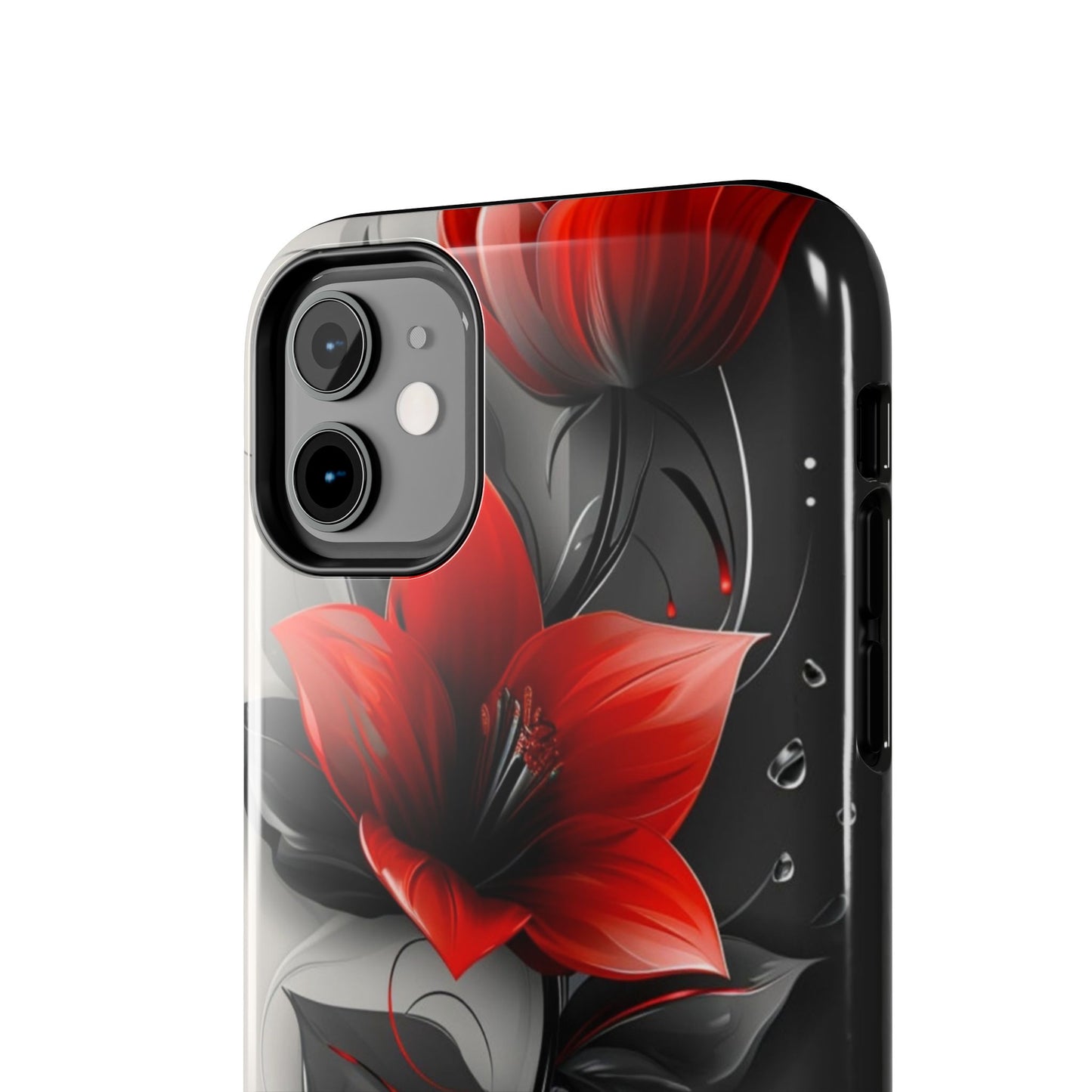 Red & Black Floral iPhone Case | Sole Artist Studio