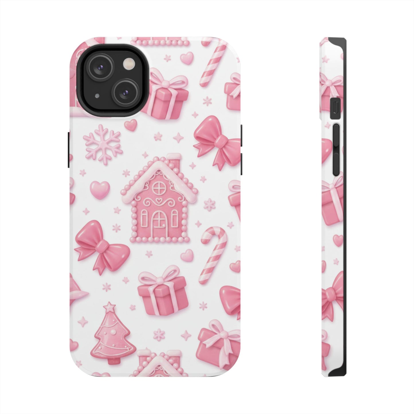 Pink Gingerbread Christmas iPhone Case | Sole Artist Studio