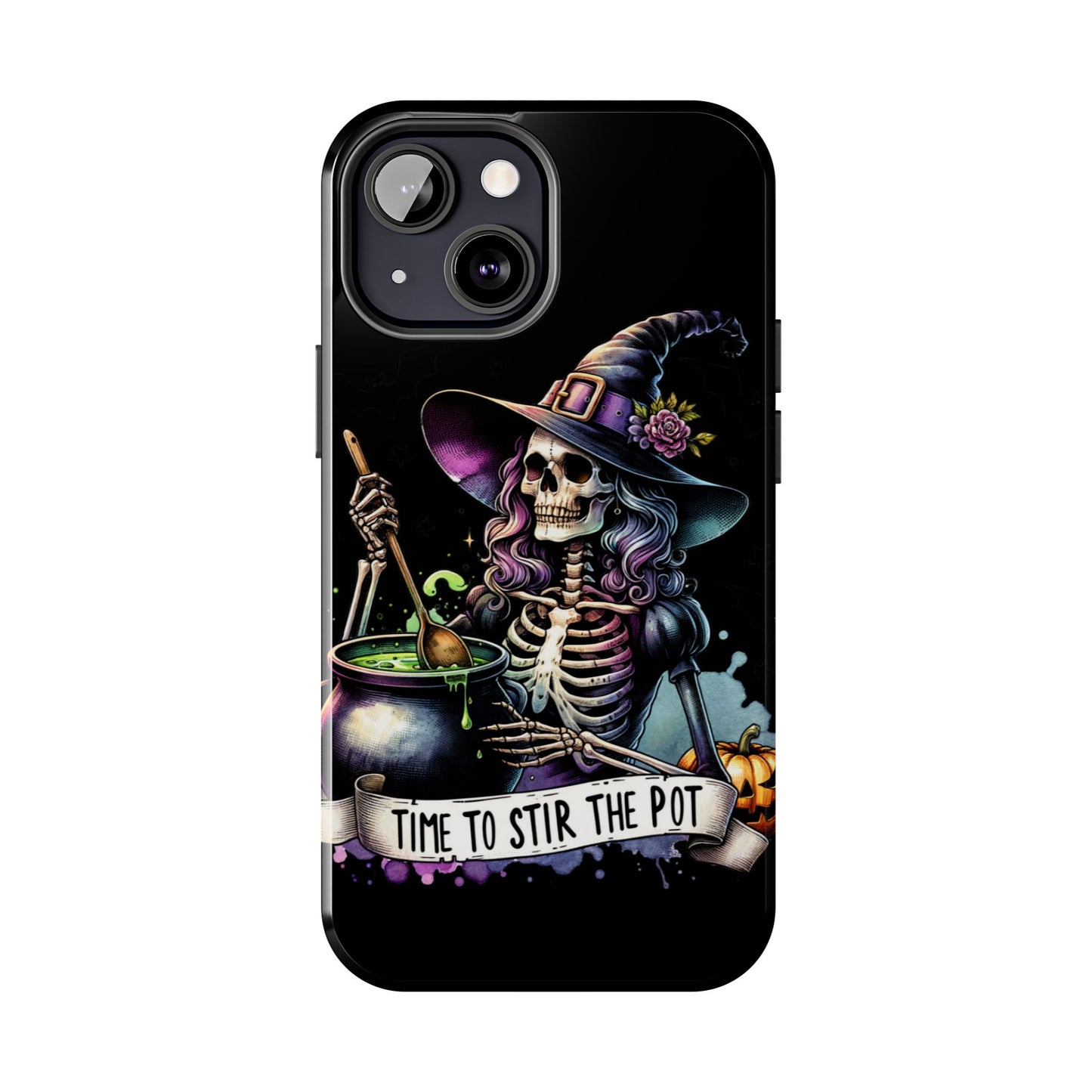 Time to stir the pot, Halloween themed Phone case- iPhone compatible Models 11-16