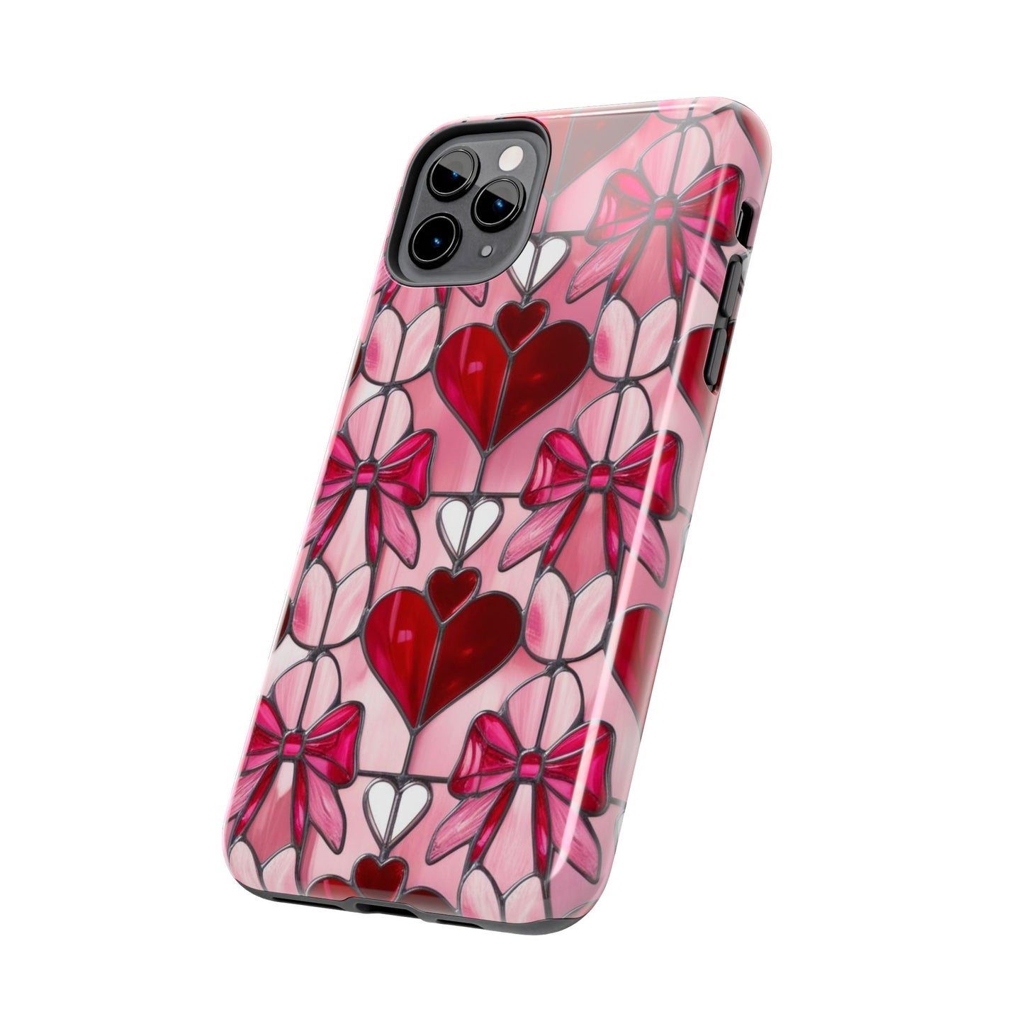 Valentines stained glass Phone Case