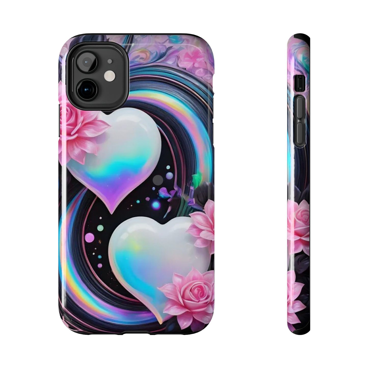 Floral Hearts & Rainbows iPhone Case | Sole Artist Studio