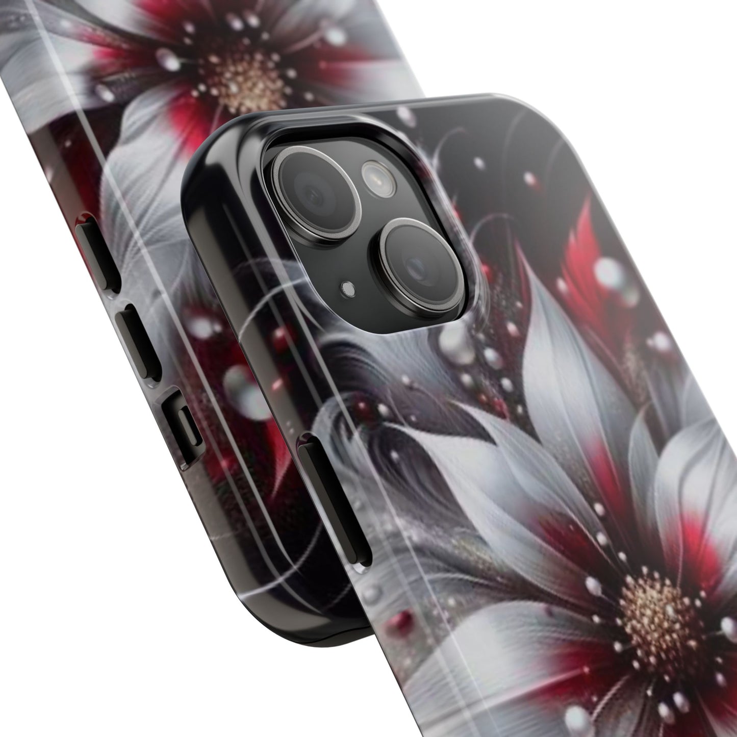 Red & White Christmas Floral iPhone Case | Sole Artist Studio