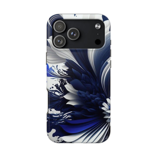 Blue & White Abstract iPhone Case | Sole Artist Studio