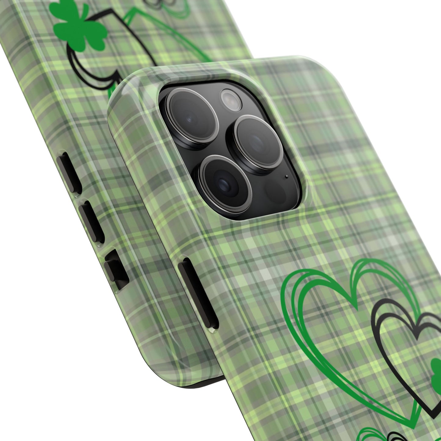 Plaid Hearts & Shamrock St. Patrick’s Day iPhone Case | Sole Artist Studio