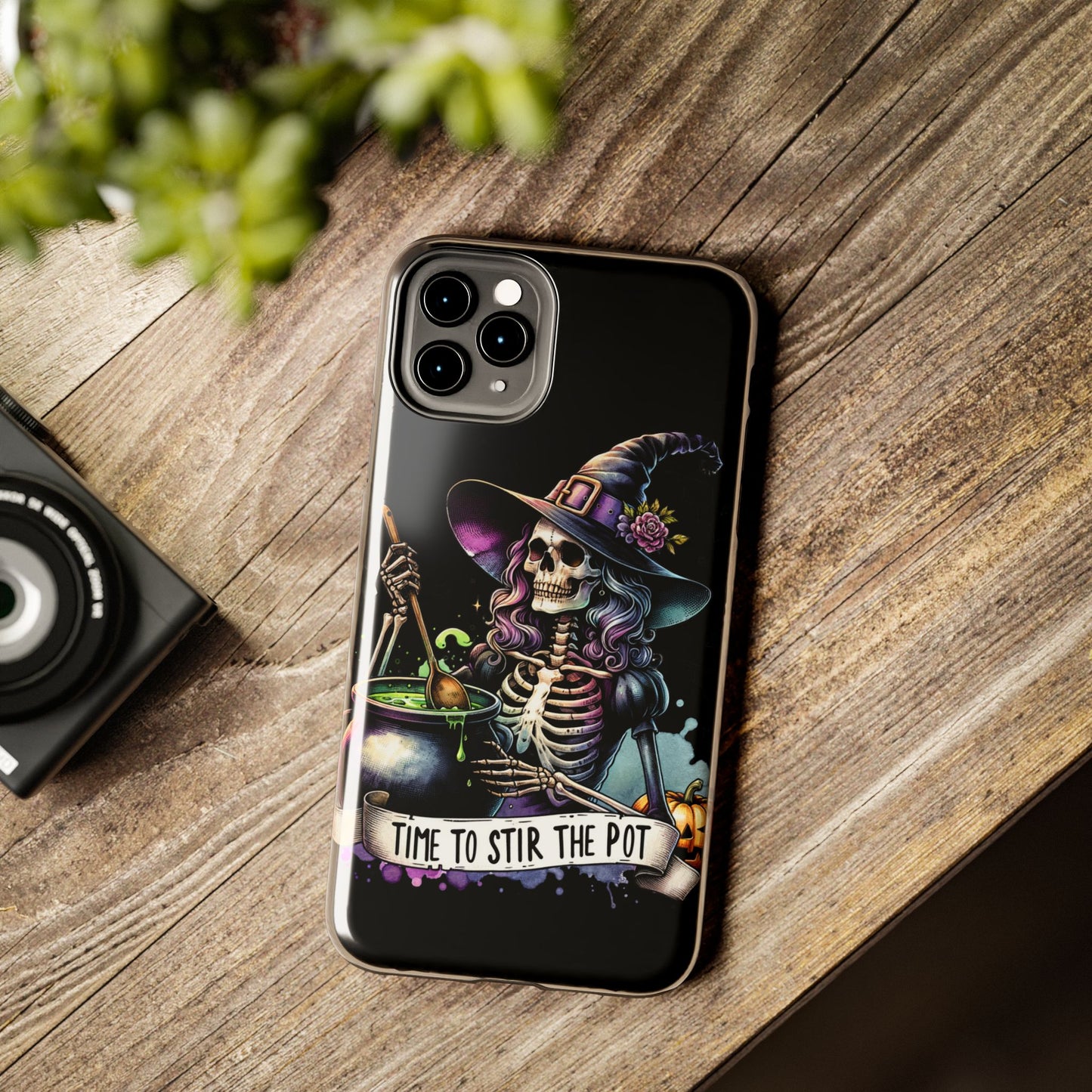 Time to stir the pot, Halloween themed Phone case- iPhone compatible Models 11-16