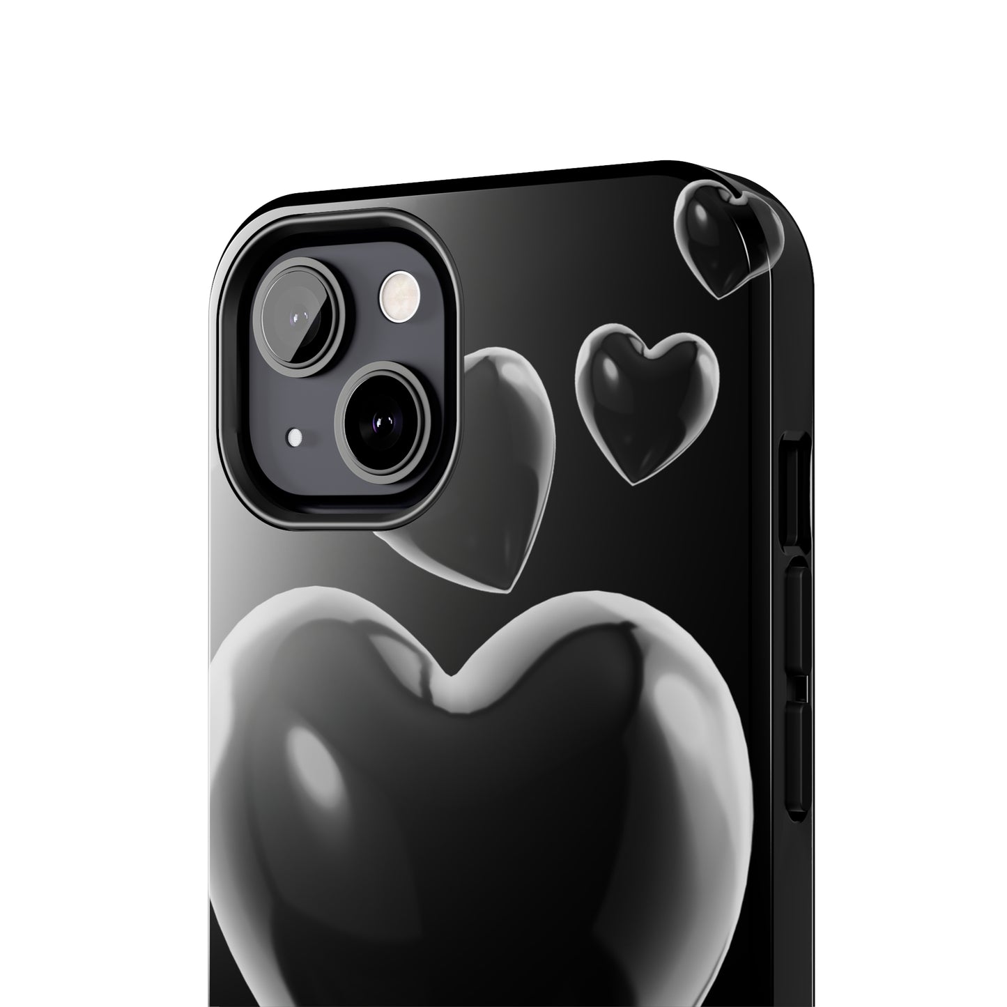 Black & White heart/ Tough IPhone Case