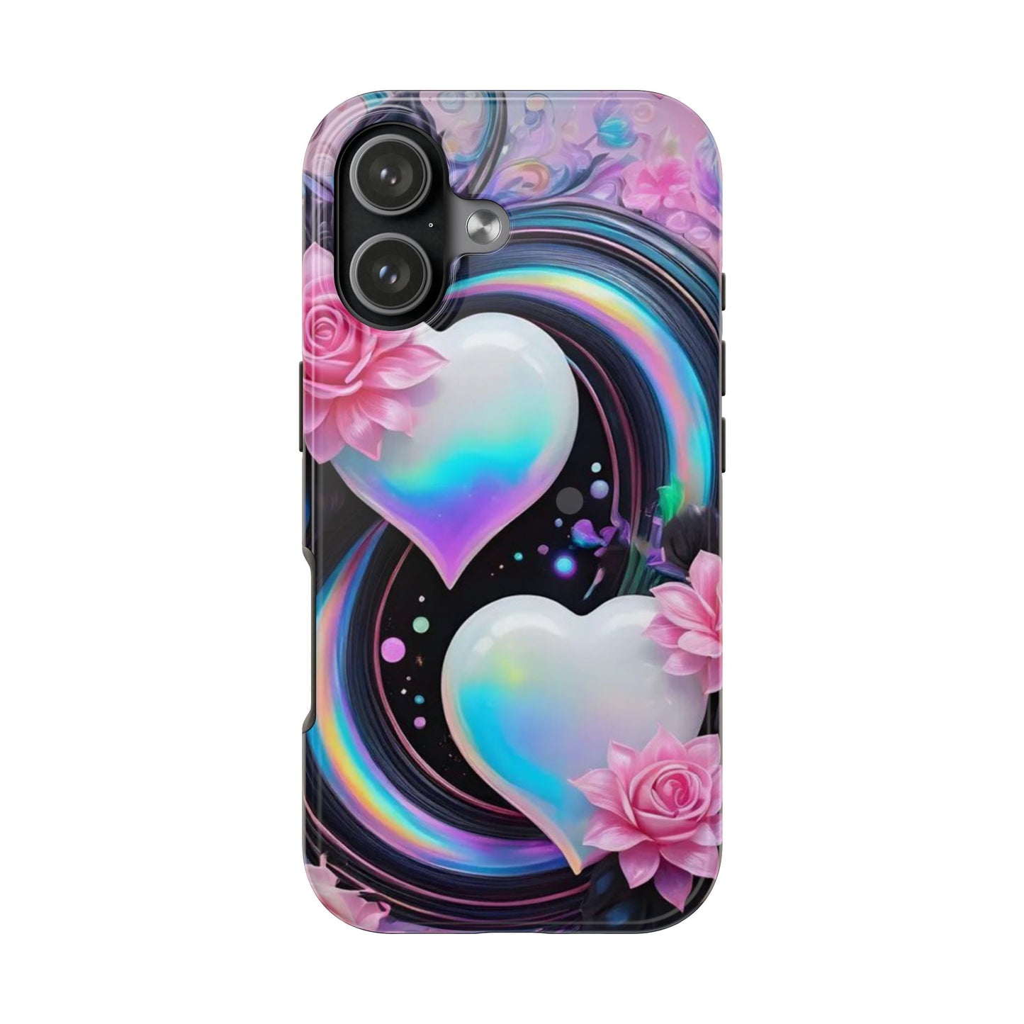 Floral Hearts & Rainbows iPhone Case | Sole Artist Studio