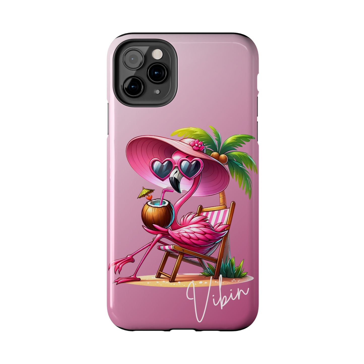 Pink Flamingo Summer Aesthetic iPhone Case | Sole Artist Studio