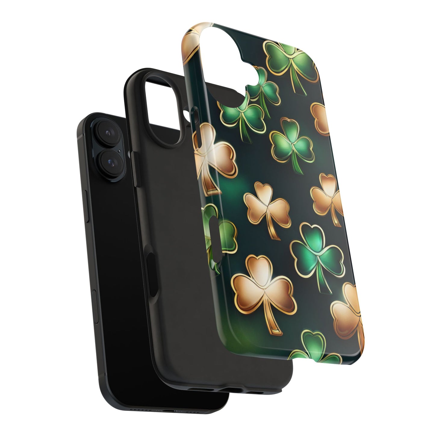 Green & Gold Shamrocks iPhone Case | Sole Artist Studio
