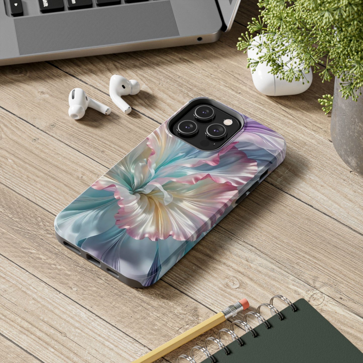 Iridescent Silk Bloom iPhone Case | Sole Artist Studio