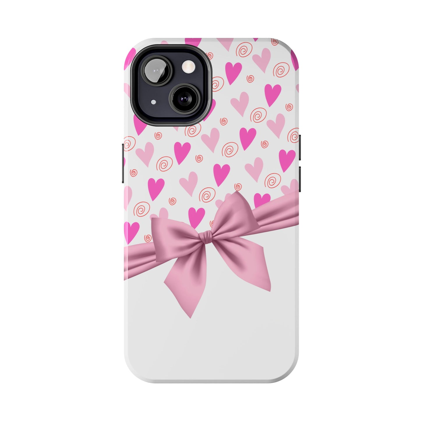 Hearts & Bow Valentines day iPhone case- Romantic & stylish design